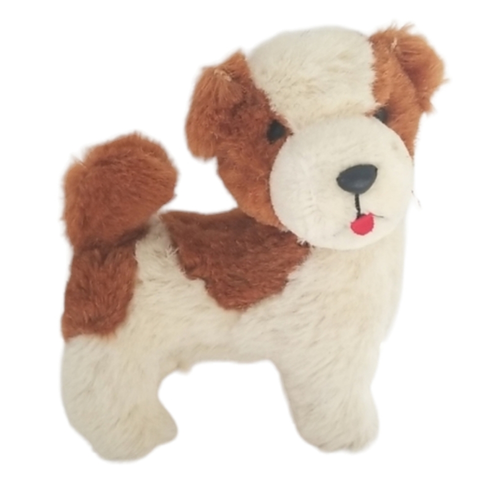 Vintage Pure Wool Dog Figure Plush